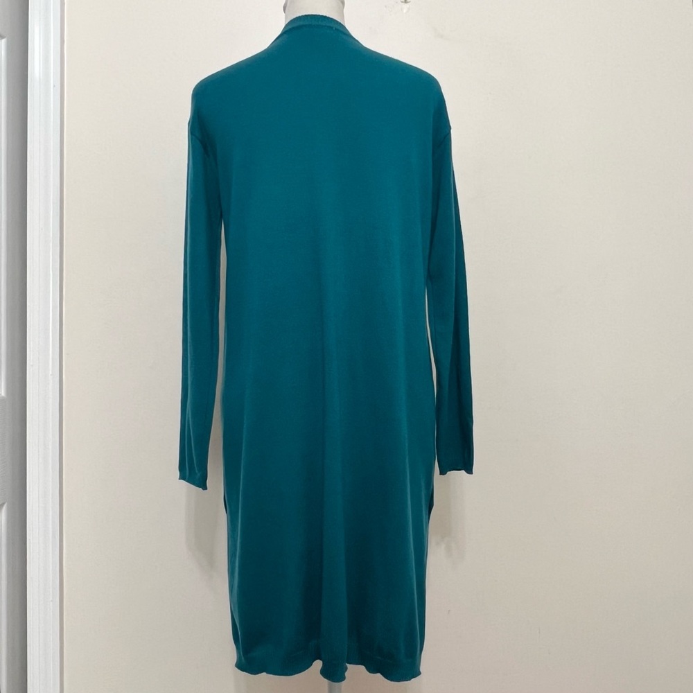 J.Jill Teal Wool Blend Cardigan Sweater - Picture 6 of 9
